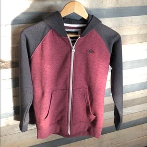 Quicksilver Everyday Youth Zip Up Hoodie NWT!